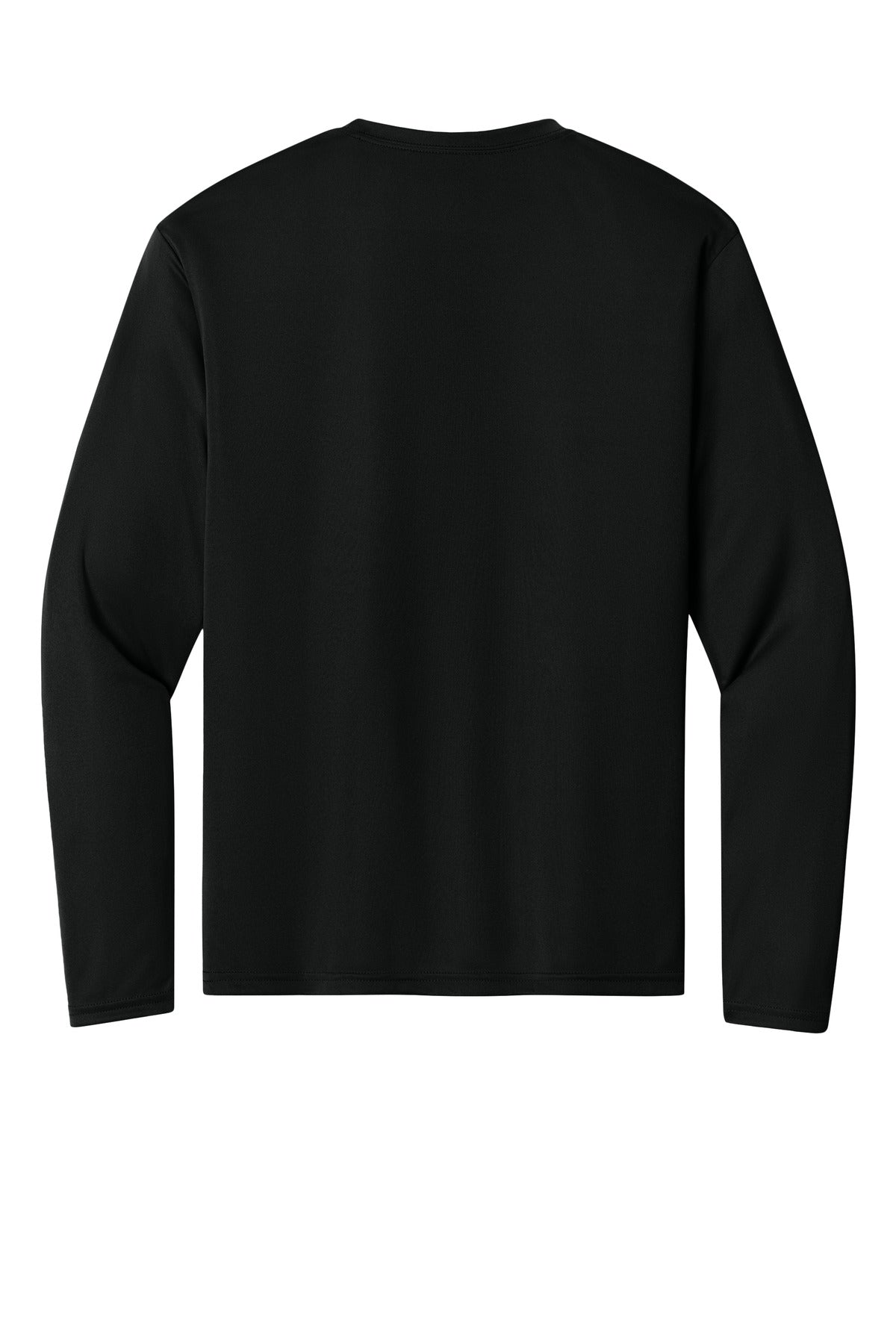 A4 Cooling Performance Long Sleeve Tee - Black - flat back