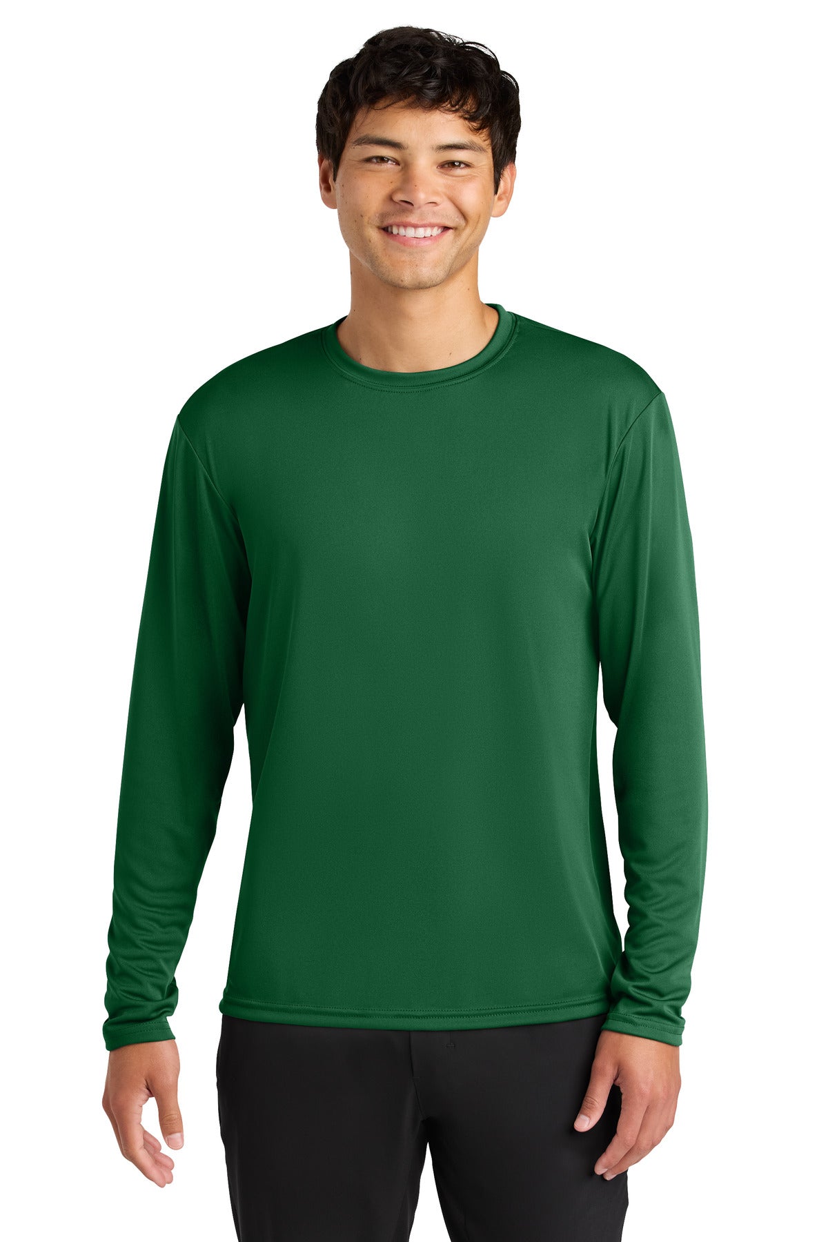 A4 Cooling Performance Long Sleeve Tee - Forest - front