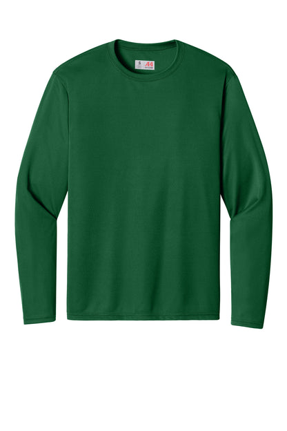 A4 Cooling Performance Long Sleeve Tee - Forest - flat front