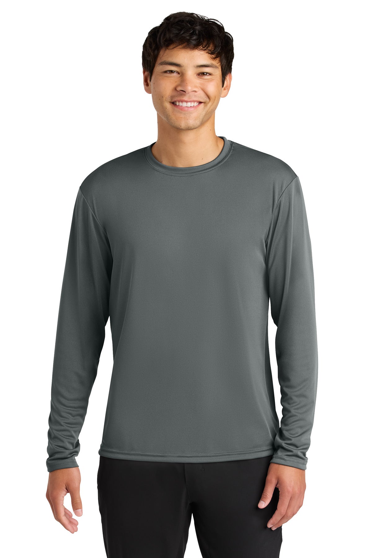 A4 Cooling Performance Long Sleeve Tee - Graphite - front
