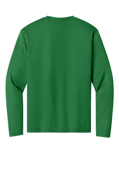 A4 Cooling Performance Long Sleeve Tee - Kelly - flat back