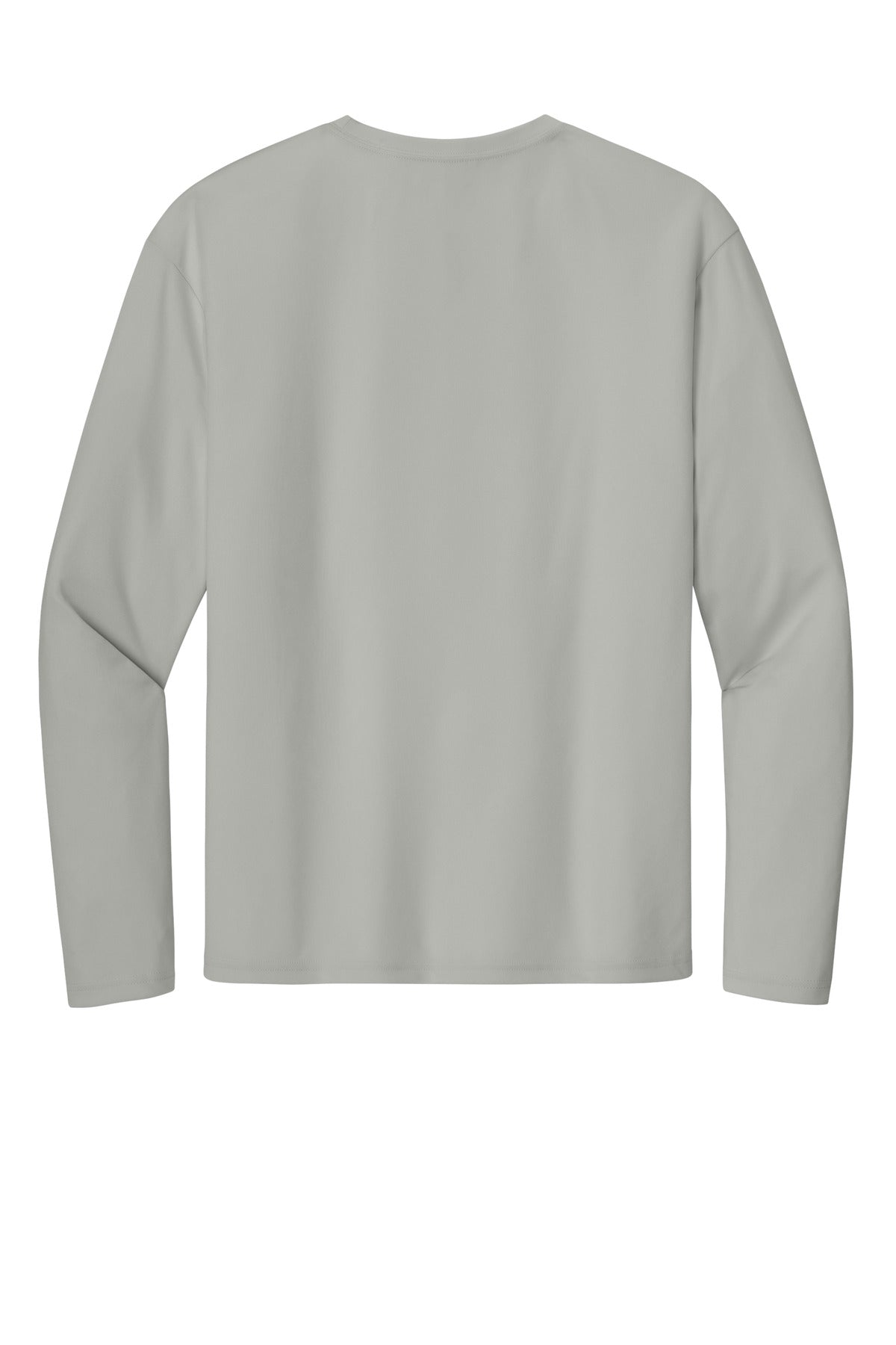 A4 Cooling Performance Long Sleeve Tee - Silver - flat back