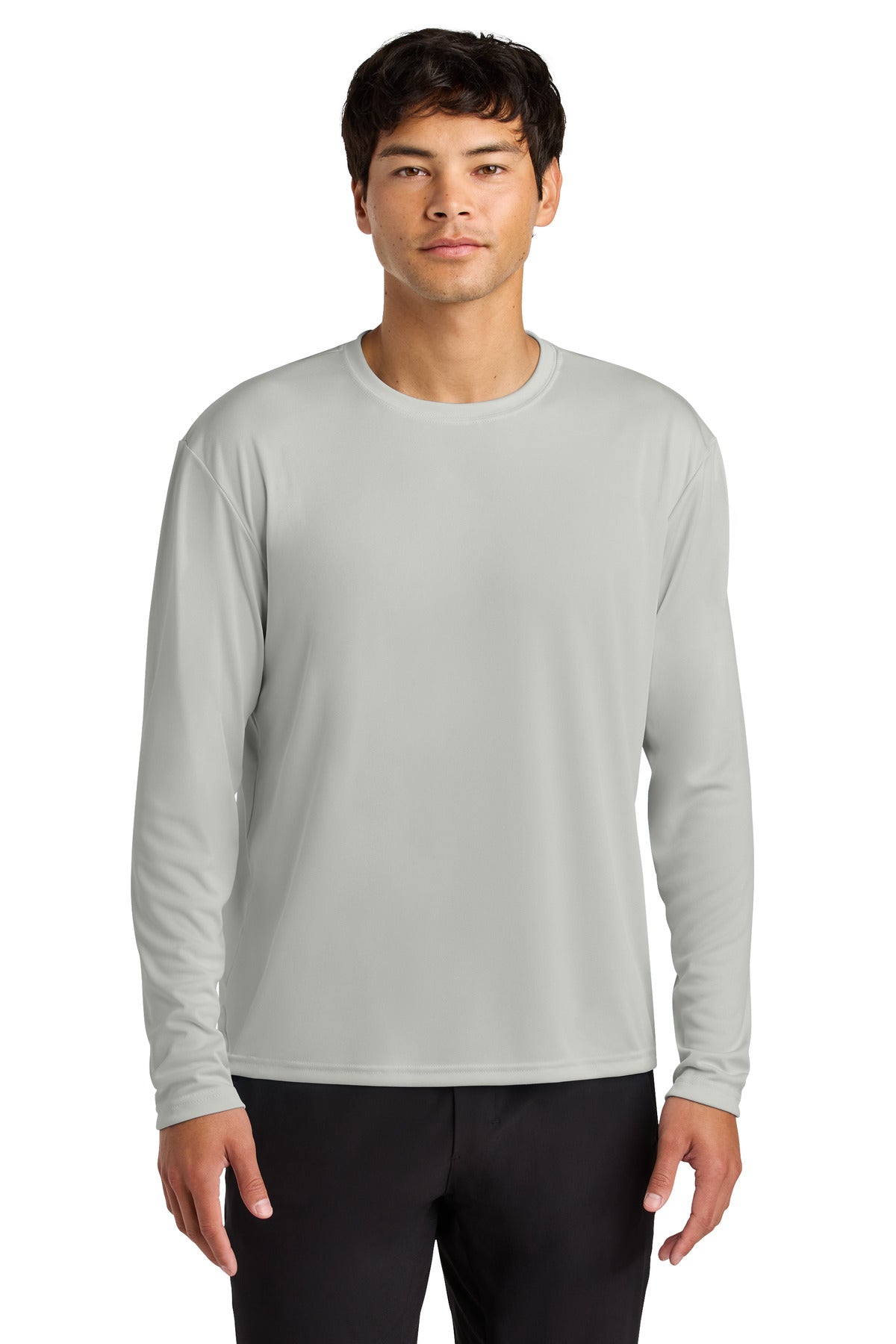 A4 Cooling Performance Long Sleeve Tee - Silver - front