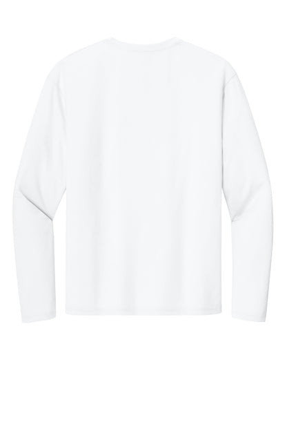 A4 Cooling Performance Long Sleeve Tee - White - flat back