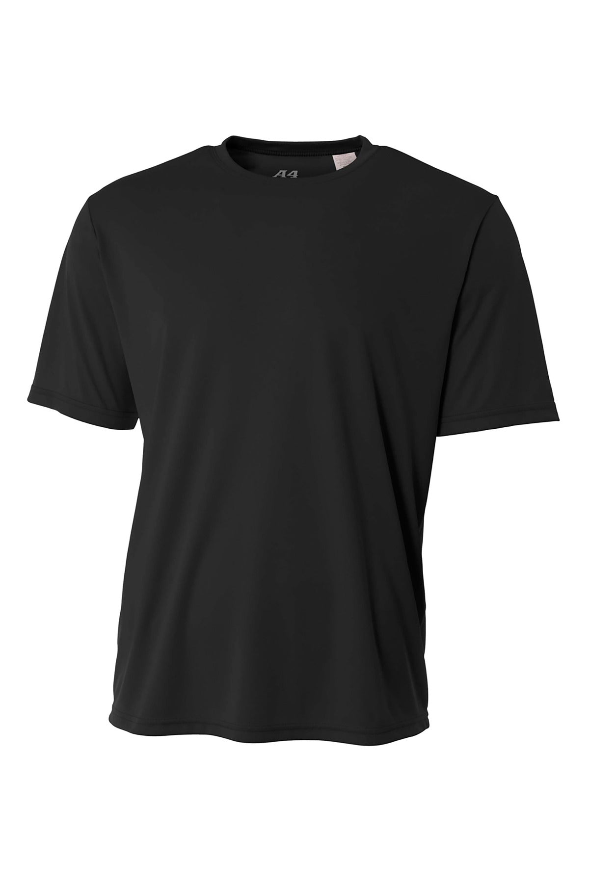A4 Sprint Performance Tee - Black - flat front