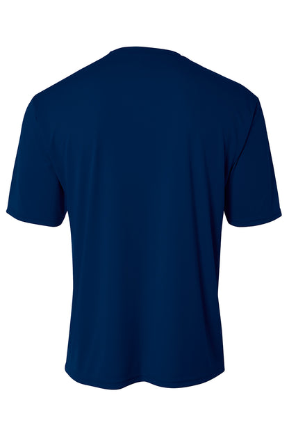 A4 Sprint Performance Tee - Navy - flat back