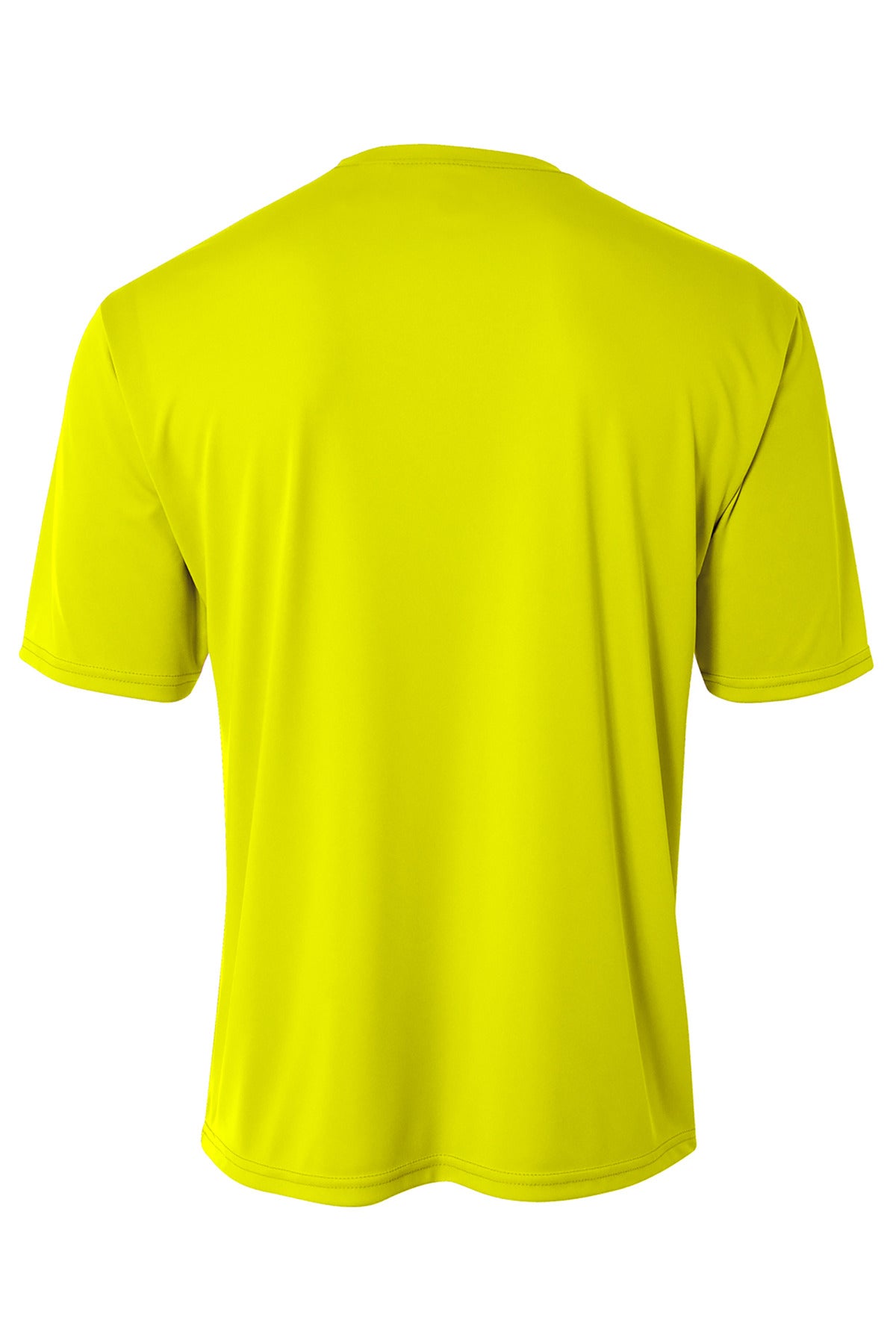 A4 Sprint Performance Tee - Safety Yellow - flat back