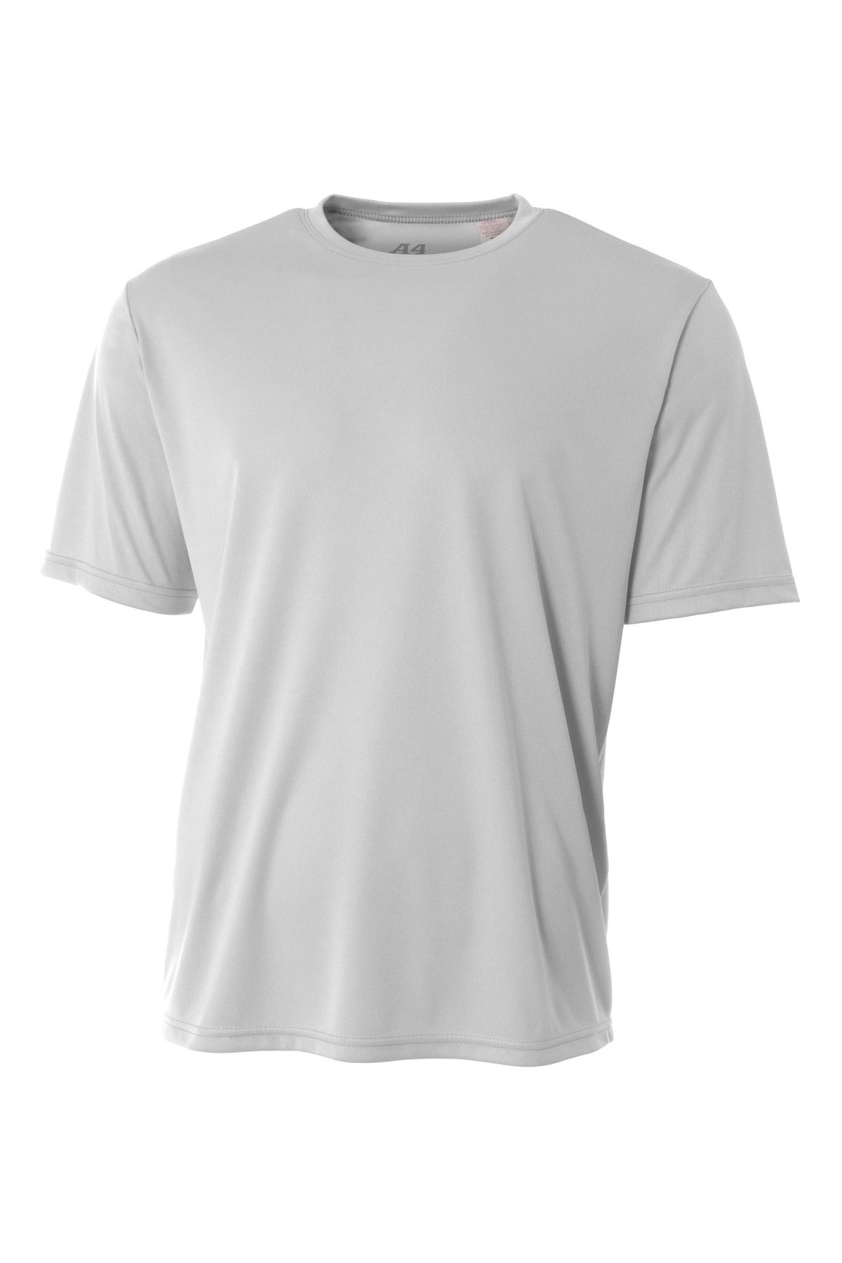 A4 Sprint Performance Tee - Silver - flat front