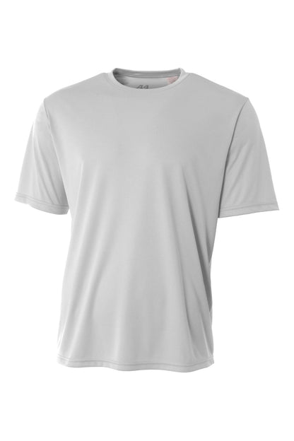 A4 Sprint Performance Tee - Silver - flat front