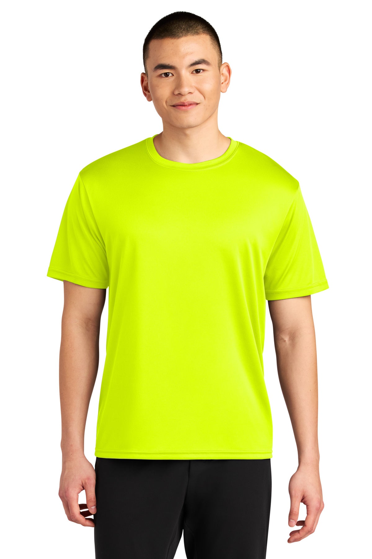 A4 Sprint Performance Tee - Safety Yellow - front