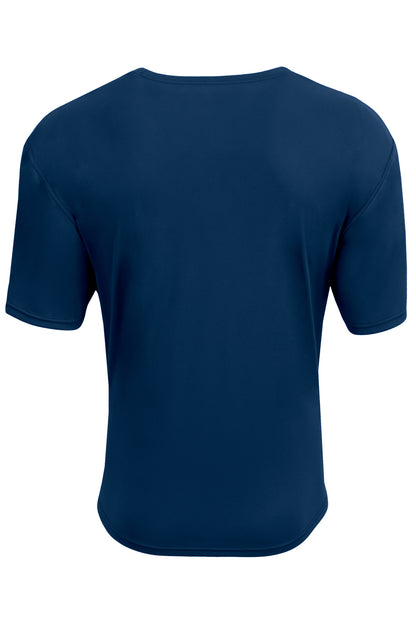 A4 AirFlex Short Sleeve Tee - Navy - flat back