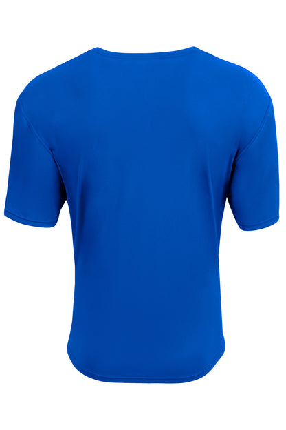 A4 AirFlex Short Sleeve Tee - Royal - flat back