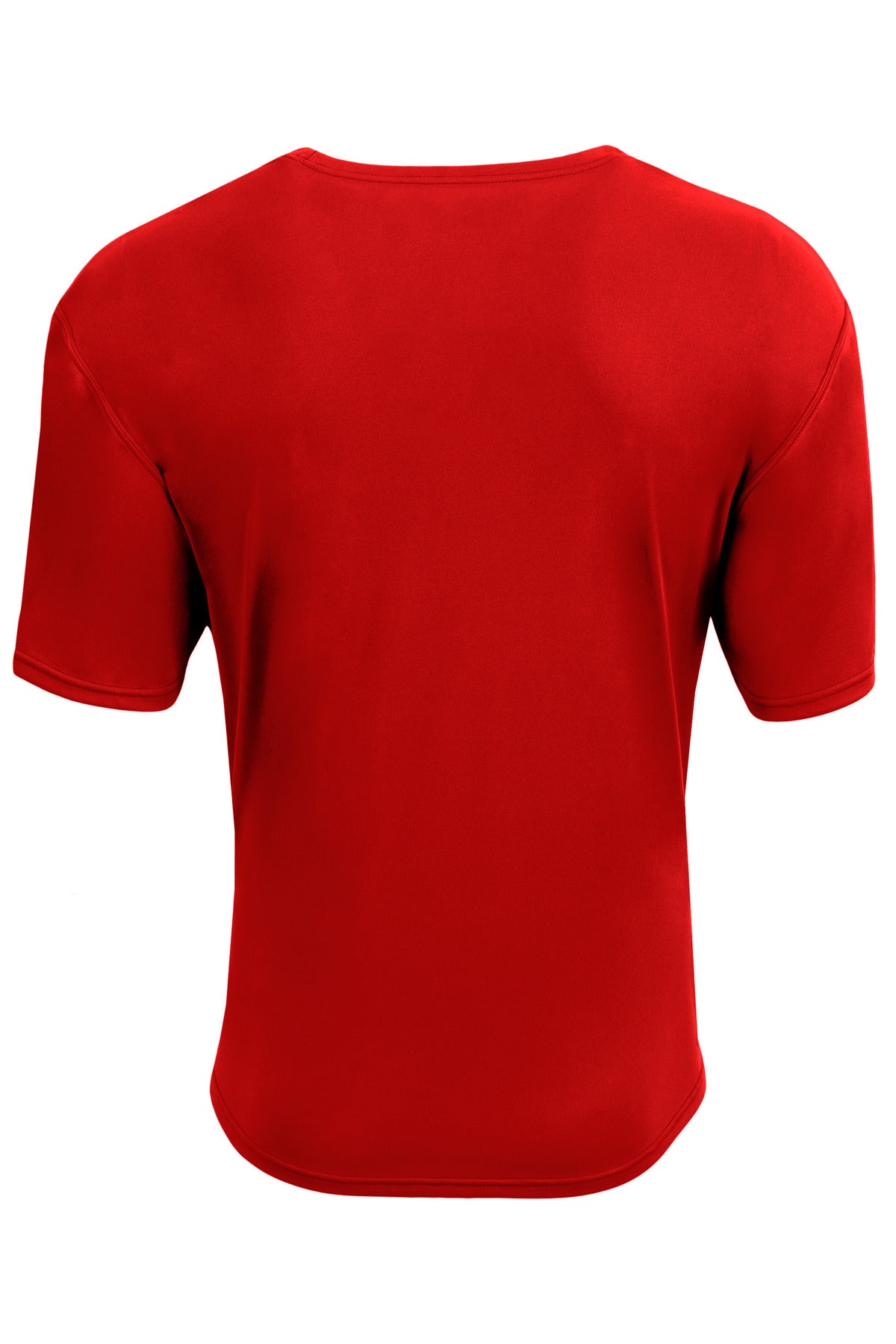 A4 AirFlex Short Sleeve Tee - Scarlet - flat back