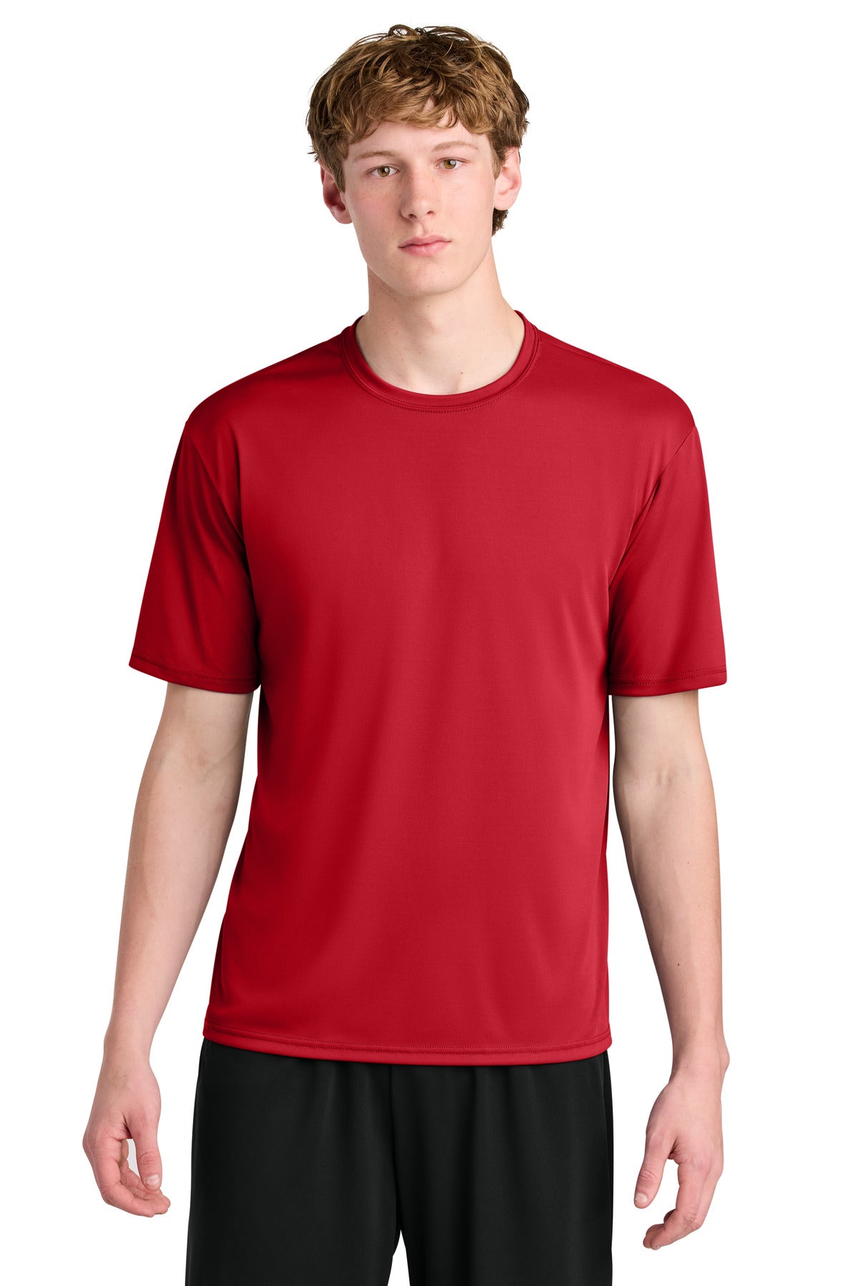 A4 AirFlex Short Sleeve Tee - Scarlet - front