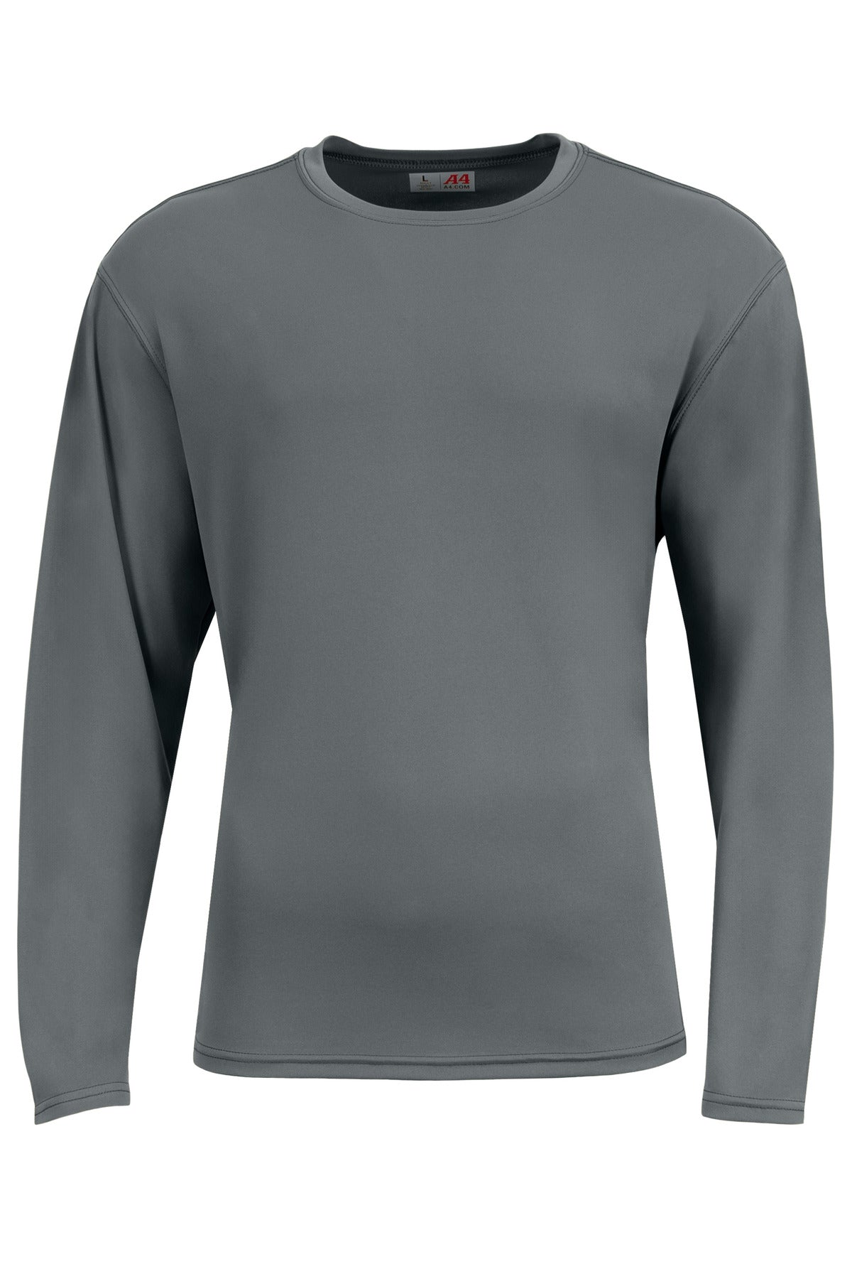 A4 AirFlex Long Sleeve Tee - Graphite - flat front