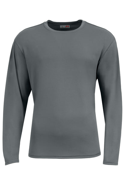 A4 AirFlex Long Sleeve Tee - Graphite - flat front