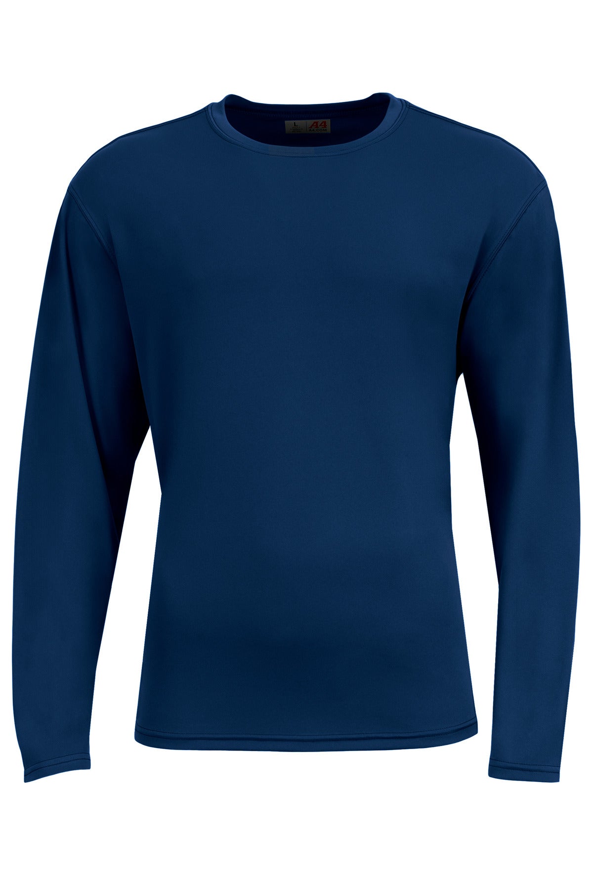 A4 AirFlex Long Sleeve Tee - Navy - flat front
