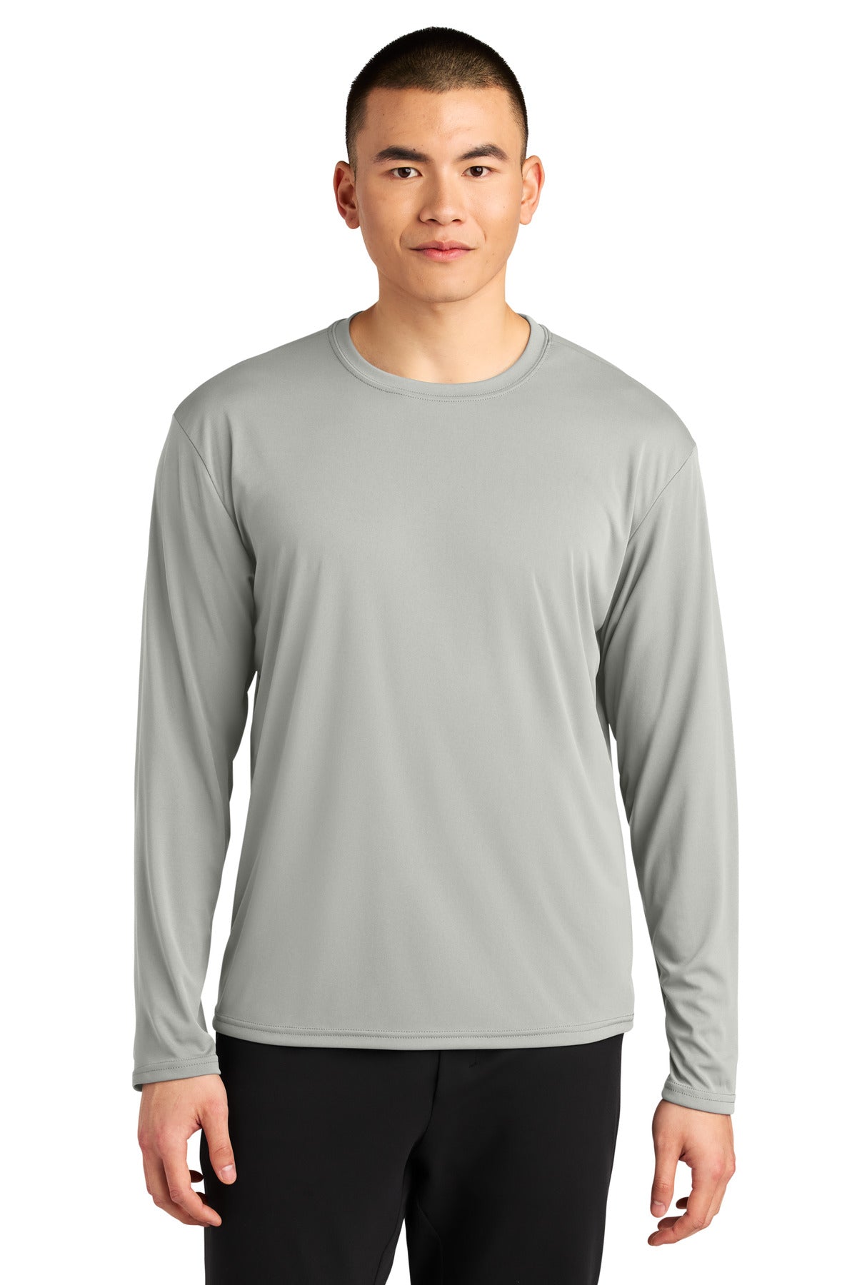 A4 AirFlex Long Sleeve Tee - Silver - front