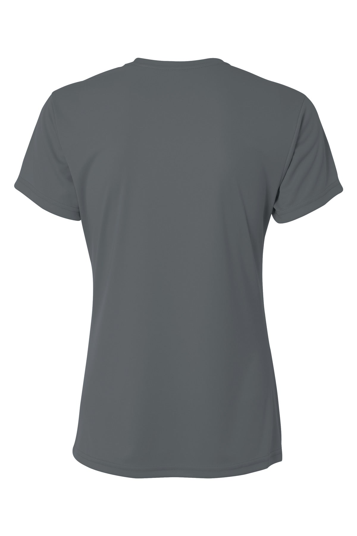 A4 Women's Cooling Performance Short Sleeve Tee - Graphite - flat back