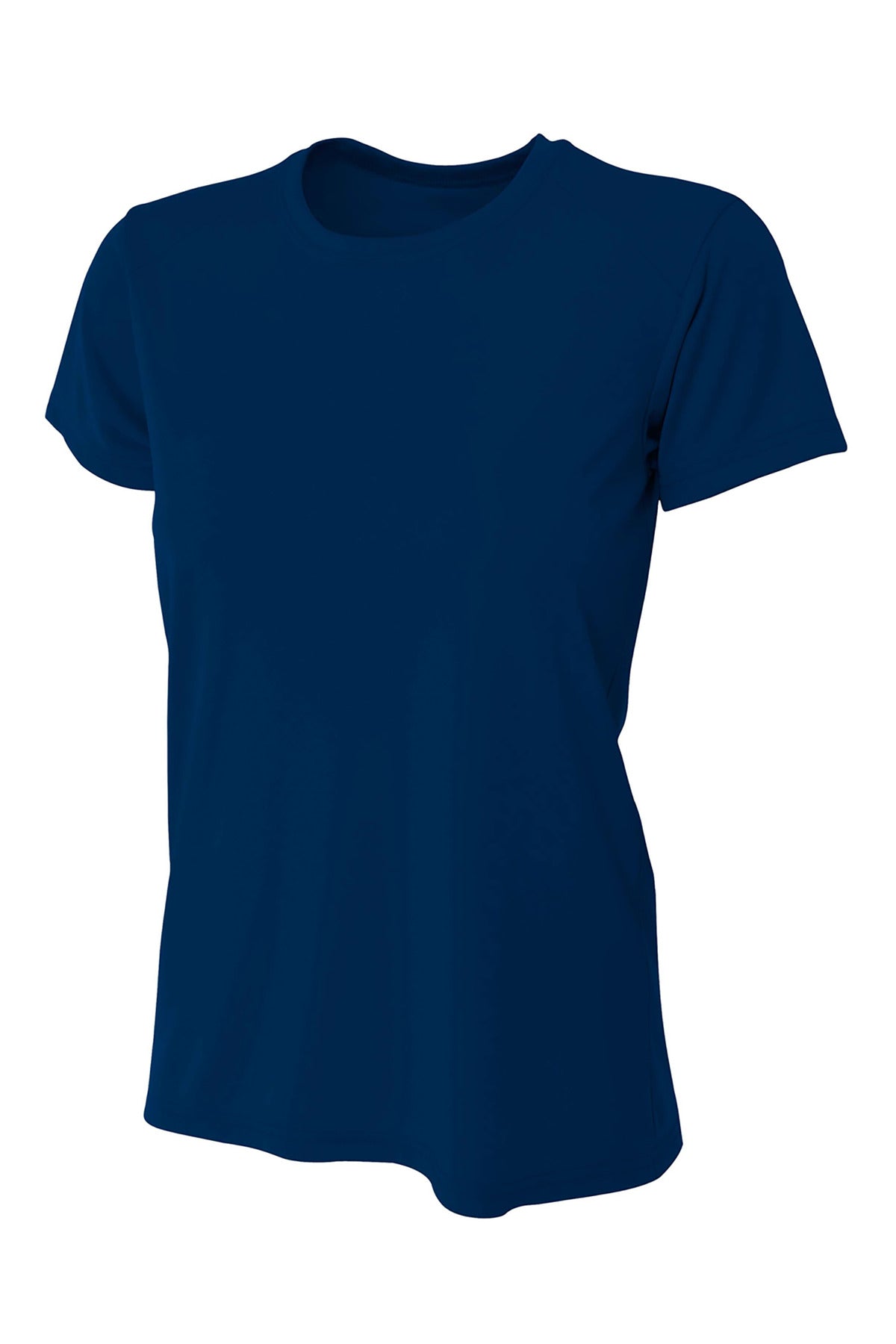 A4 Women's Cooling Performance Short Sleeve Tee - Navy - flat front