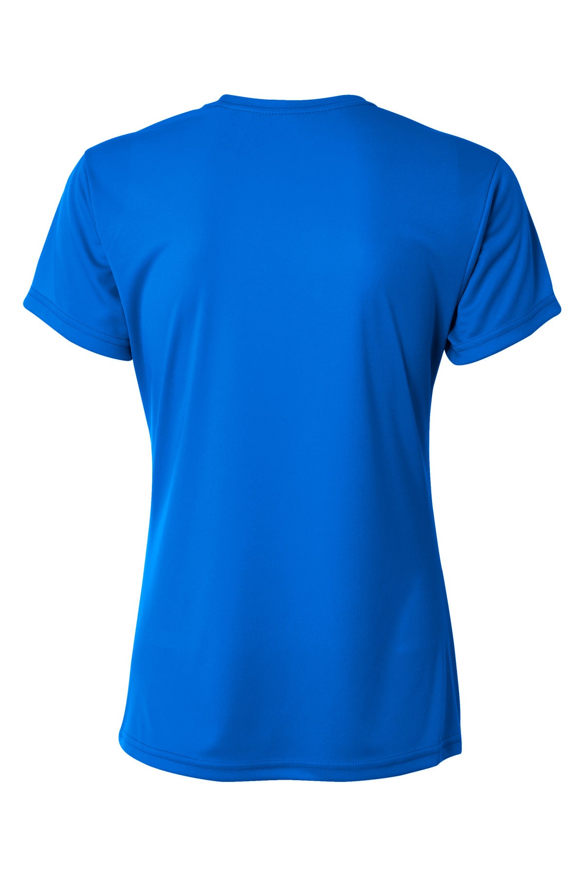 A4 Women's Cooling Performance Short Sleeve Tee - Royal - flat back