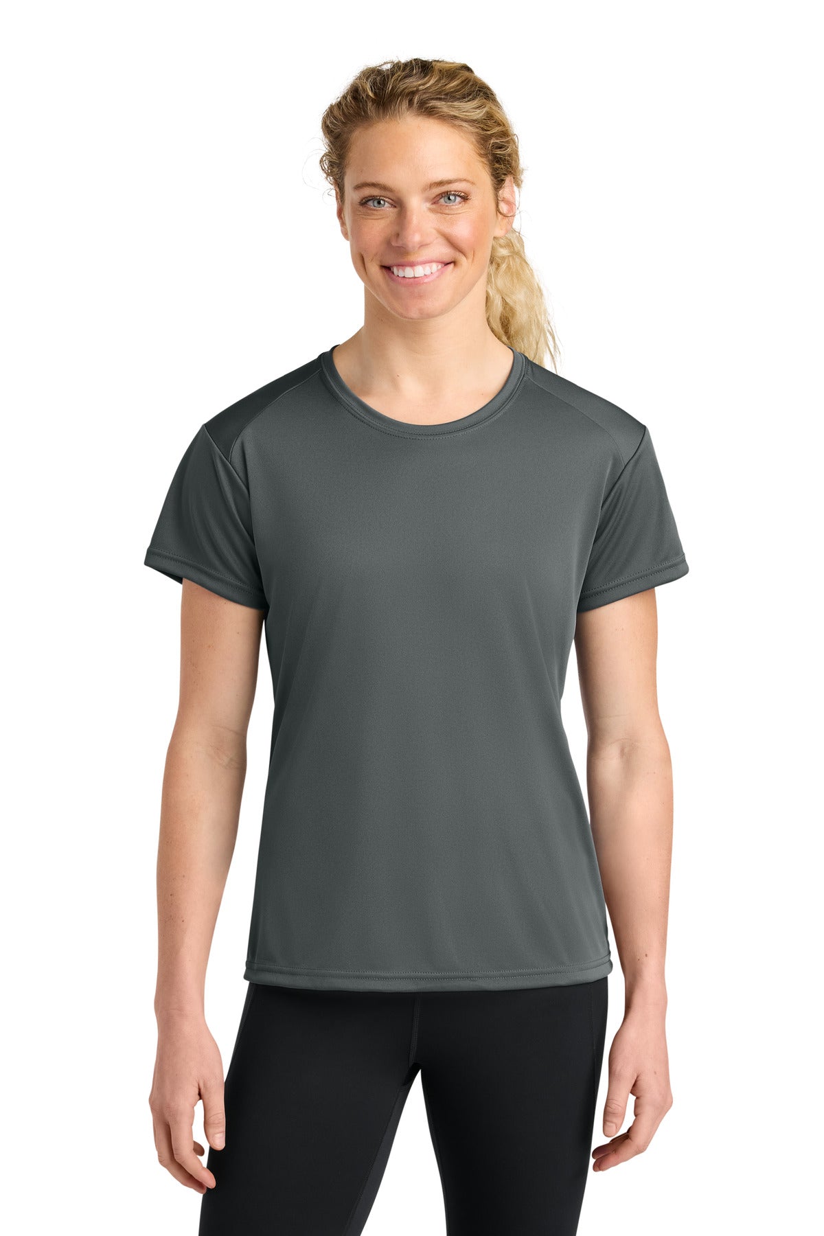 A4 Women's Cooling Performance Short Sleeve Tee - Graphite - front