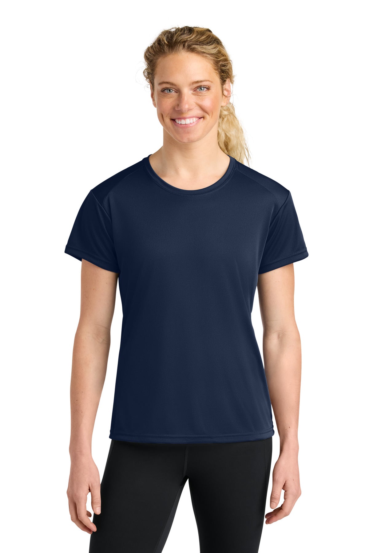 A4 Women's Cooling Performance Short Sleeve Tee - Navy - front