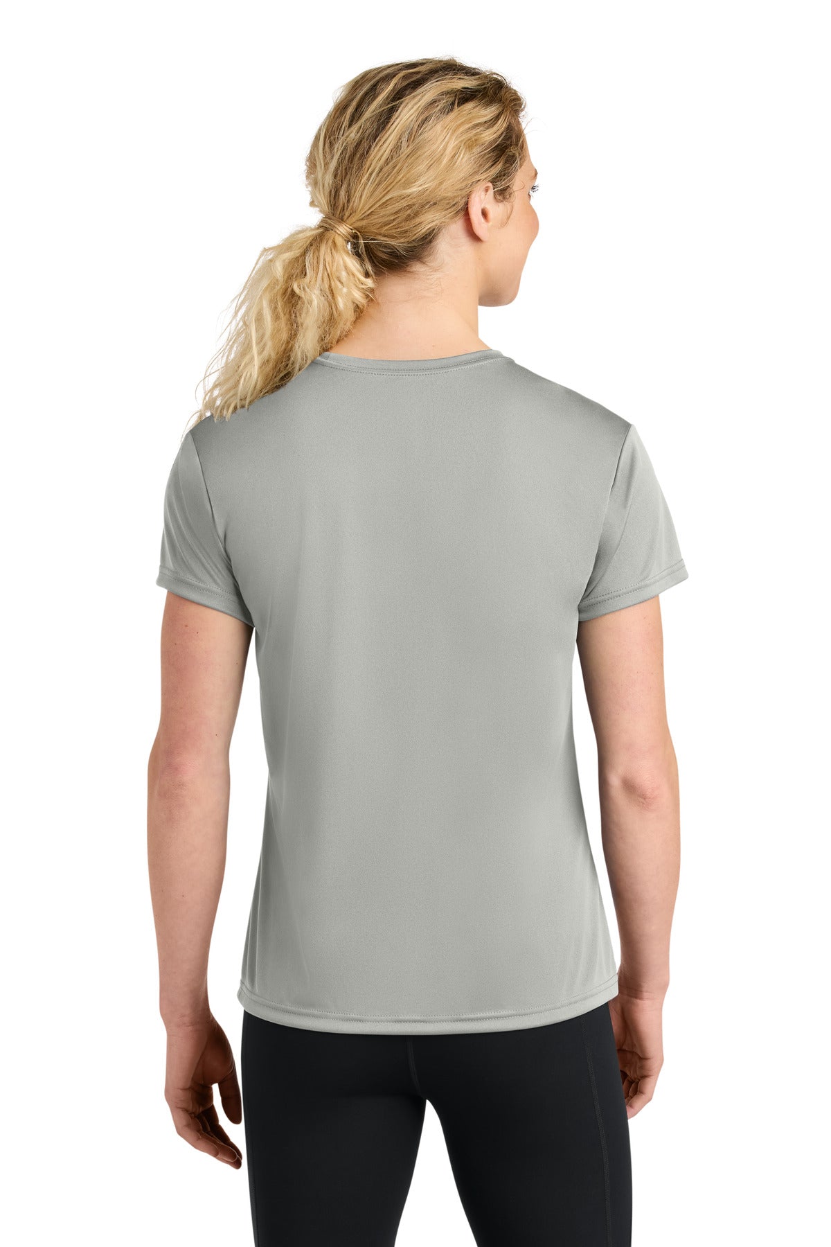 A4 Women's Cooling Performance Short Sleeve Tee - Silver - back