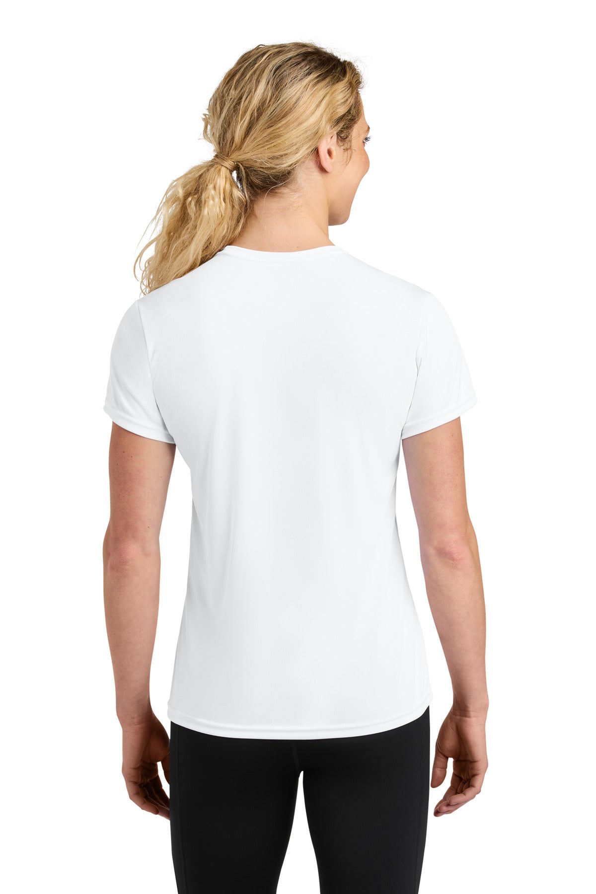 A4 Women's Cooling Performance Short Sleeve Tee - White - back