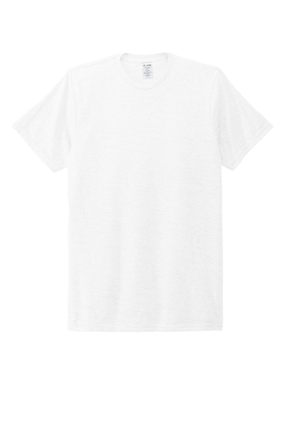 Allmade Unisex Tri-Blend Tee - Bright White - flat front