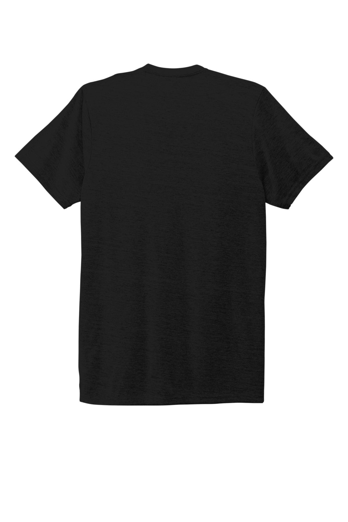 Allmade Unisex Tri-Blend Tee - Deep Black - flat back