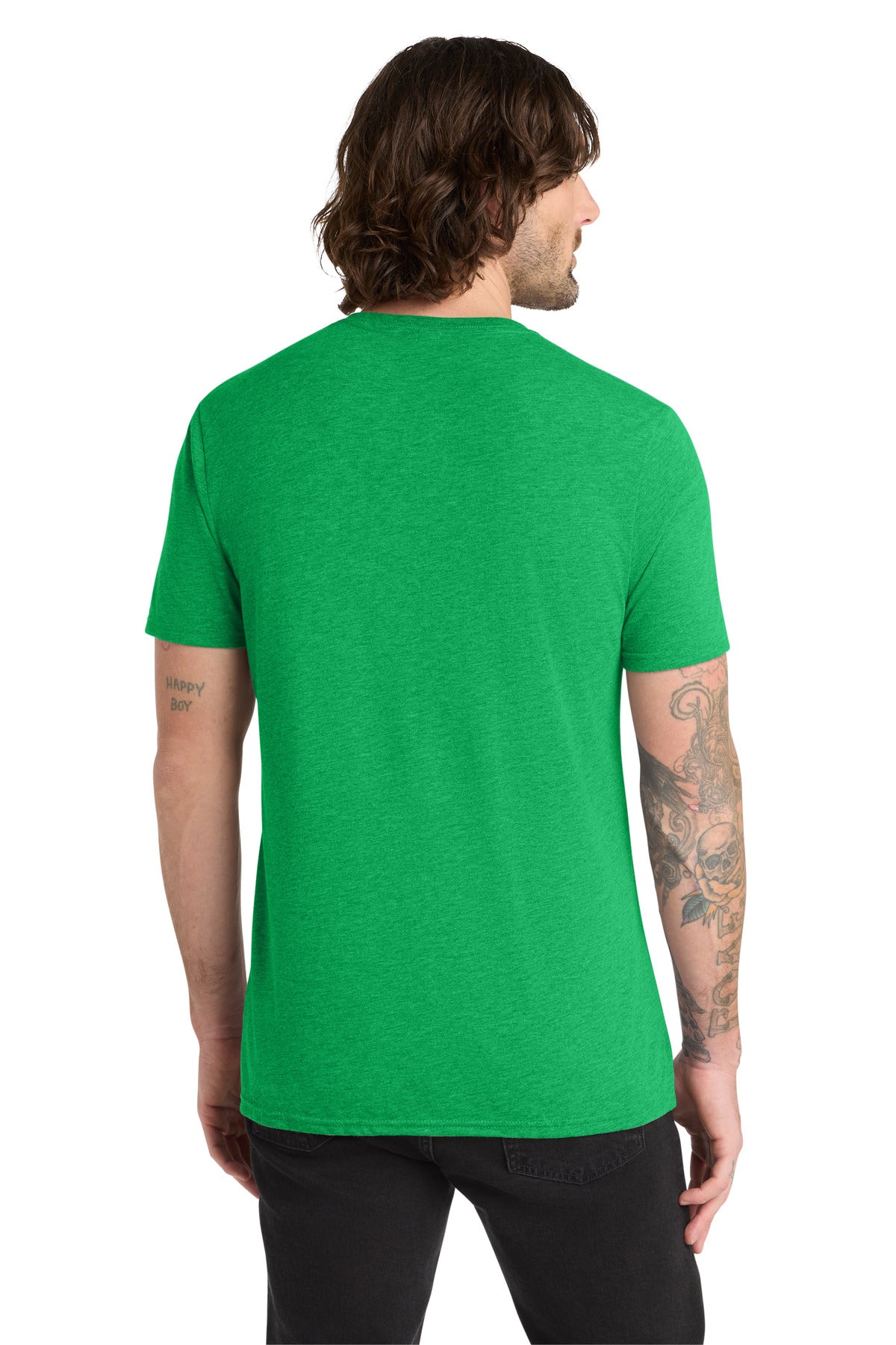 Allmade Unisex Tri-Blend Tee - Enviro Green - back