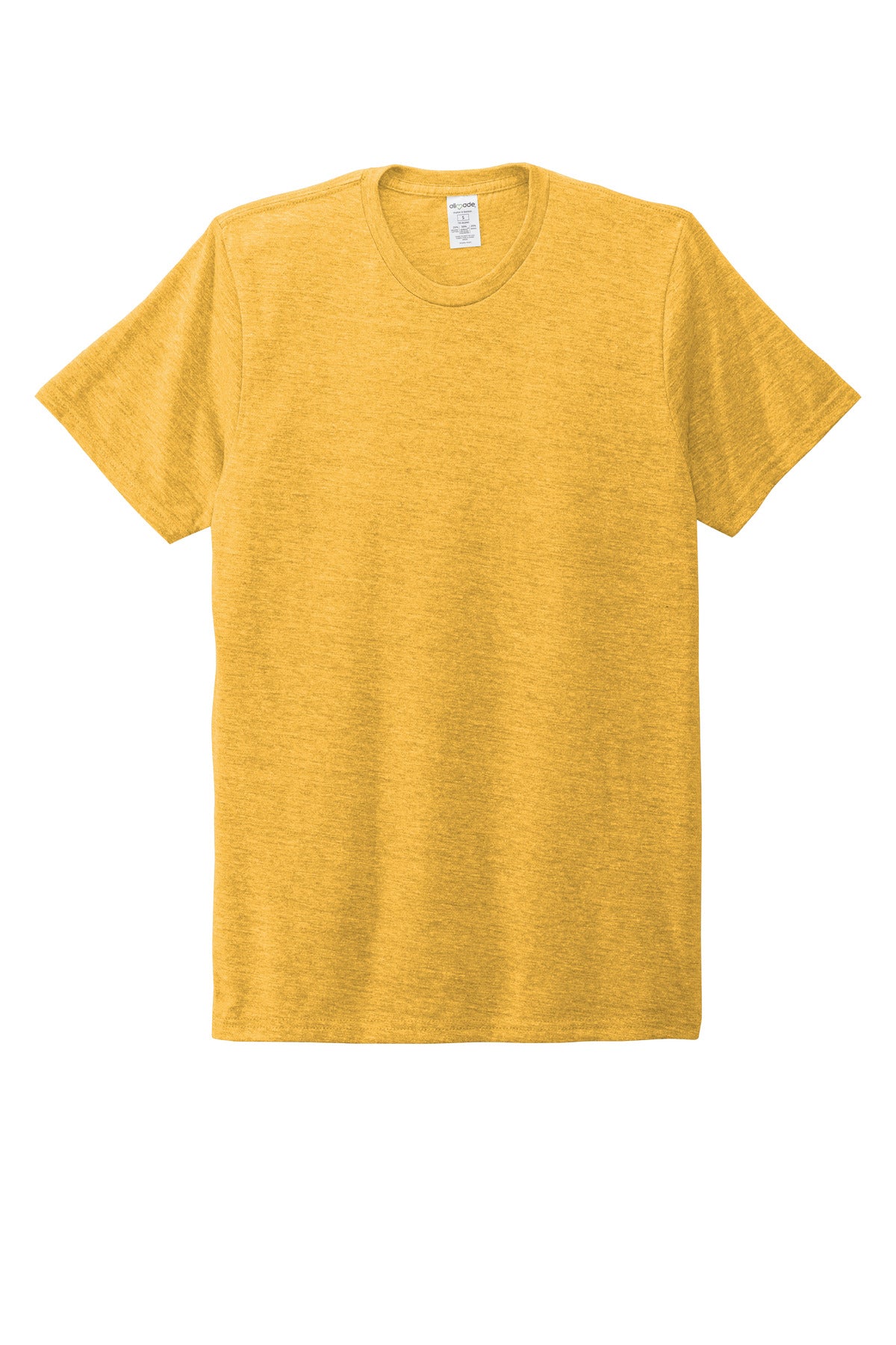 Allmade Unisex Tri-Blend Tee - Suncatcher Gold - flat front