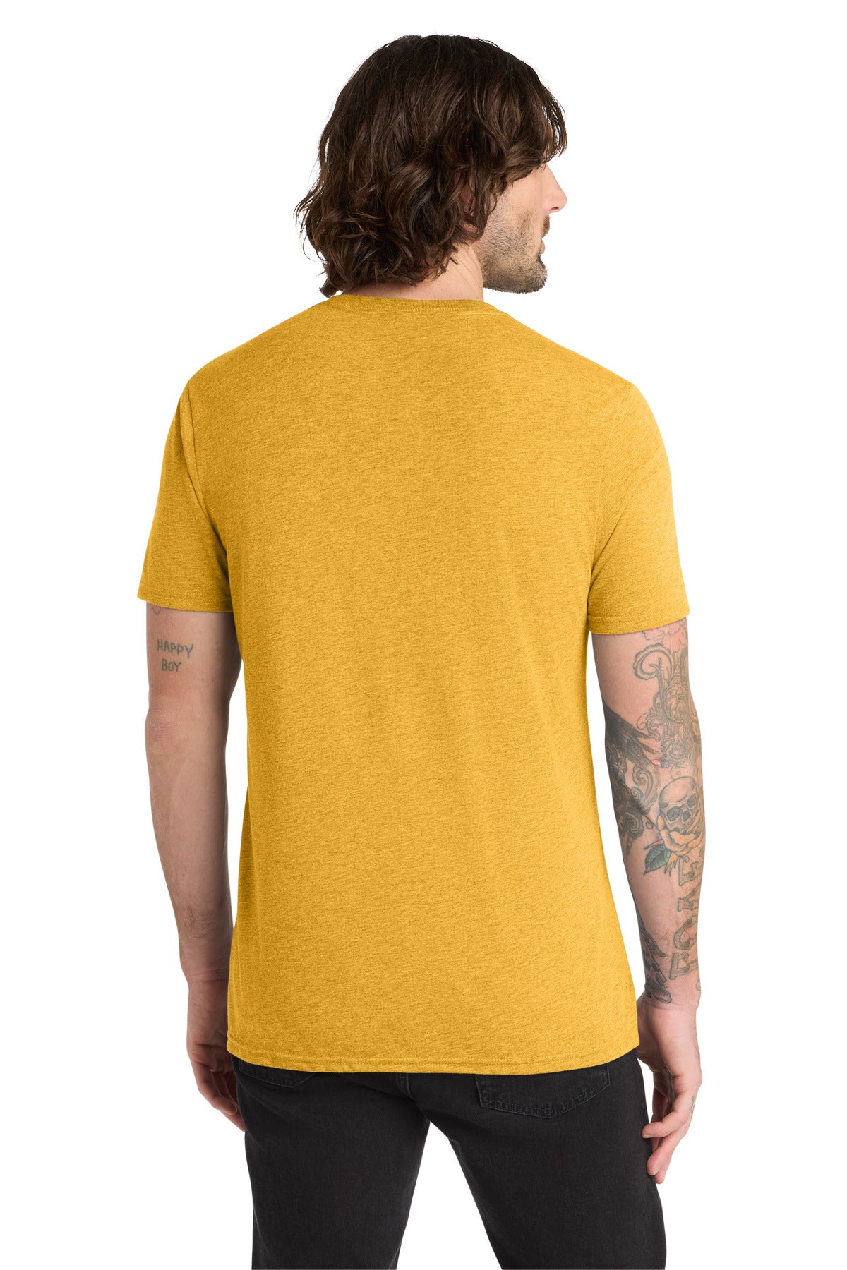 Allmade Unisex Tri-Blend Tee - Suncatcher Gold - back