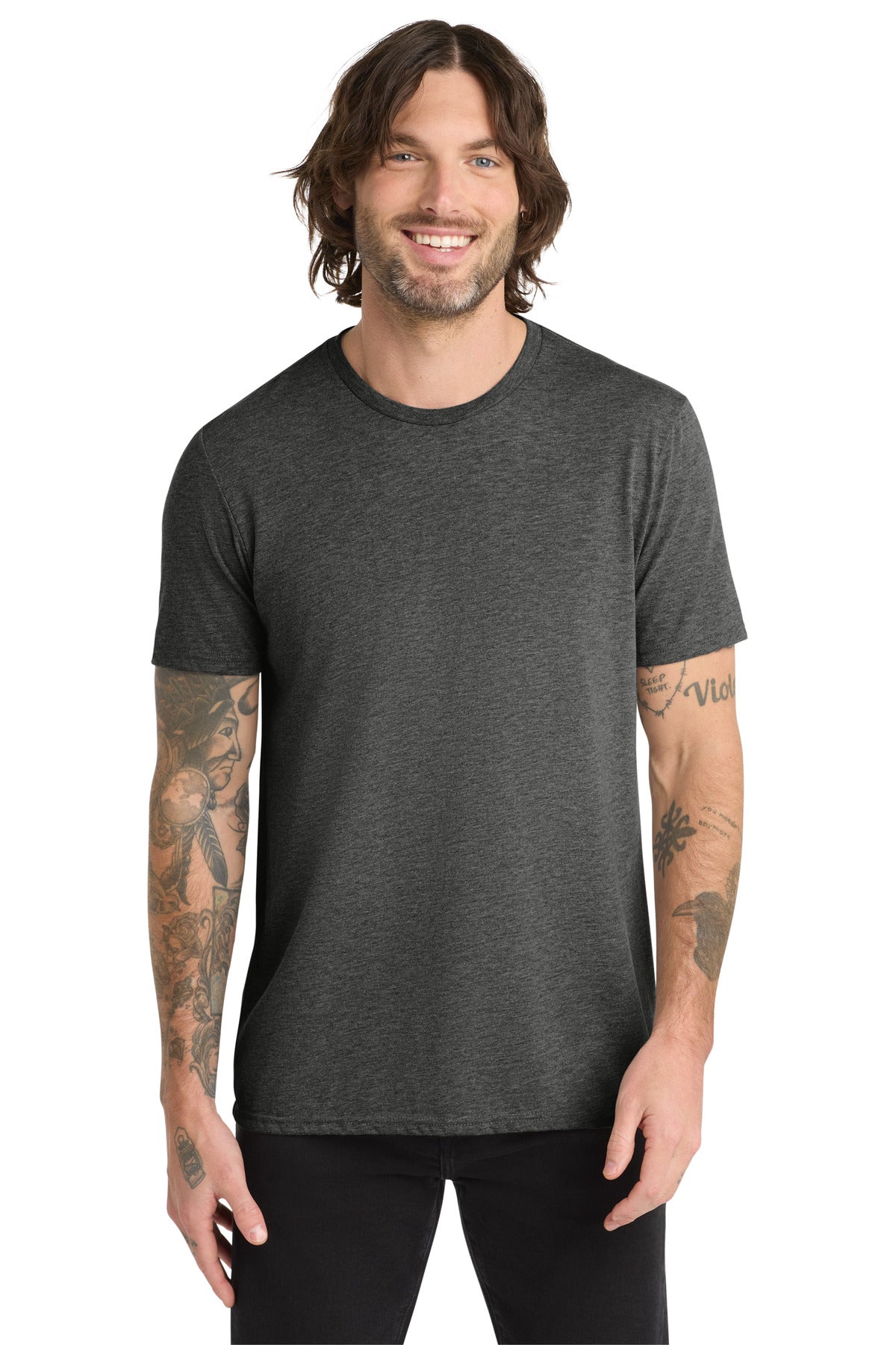 Allmade Unisex Tri-Blend Tee - Terrain Grey - front