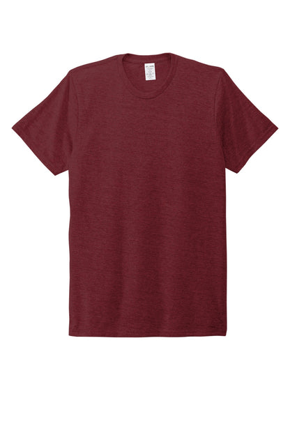 Allmade Unisex Tri-Blend Tee - Vino Red - flat front