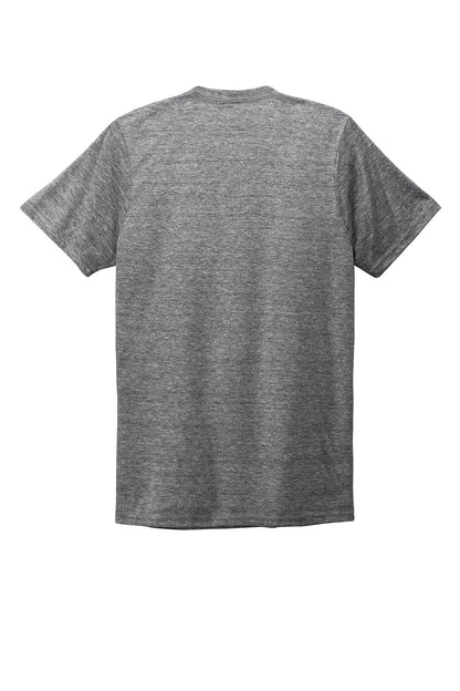 Allmade Unisex Tri-Blend V-Neck Tee - Aluminum Grey - flat back