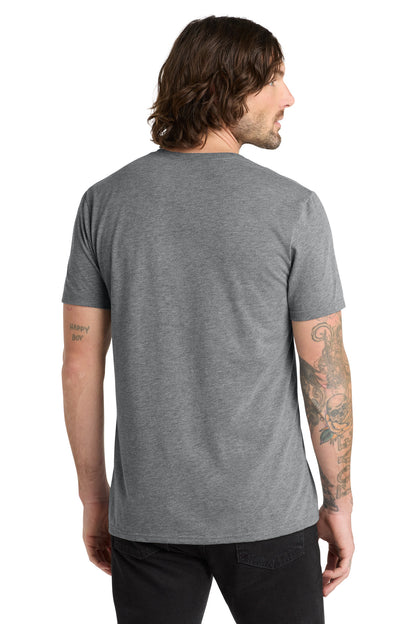 Allmade Unisex Tri-Blend V-Neck Tee - Aluminum Grey - back