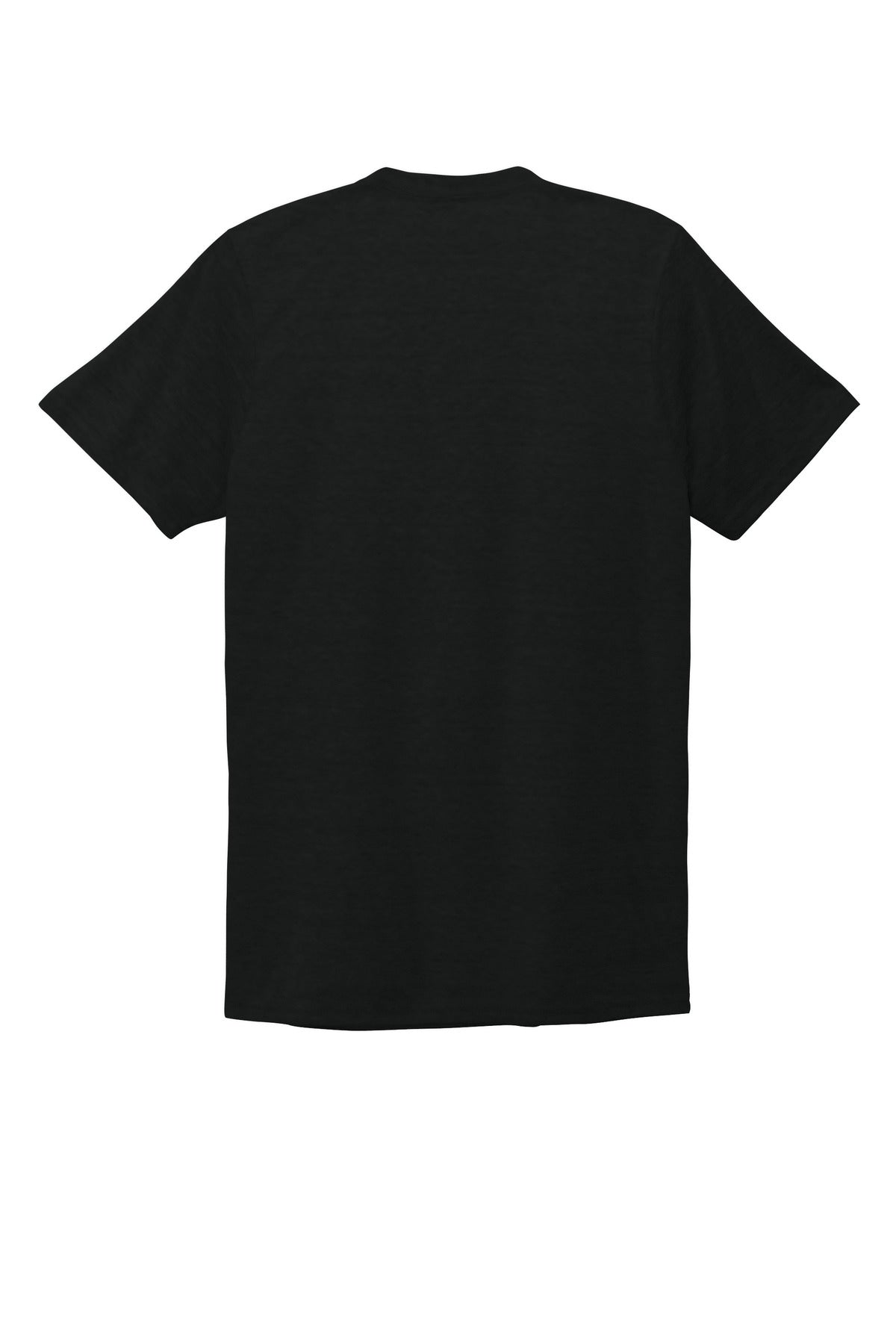 Allmade Unisex Tri-Blend V-Neck Tee - Deep Black - flat back