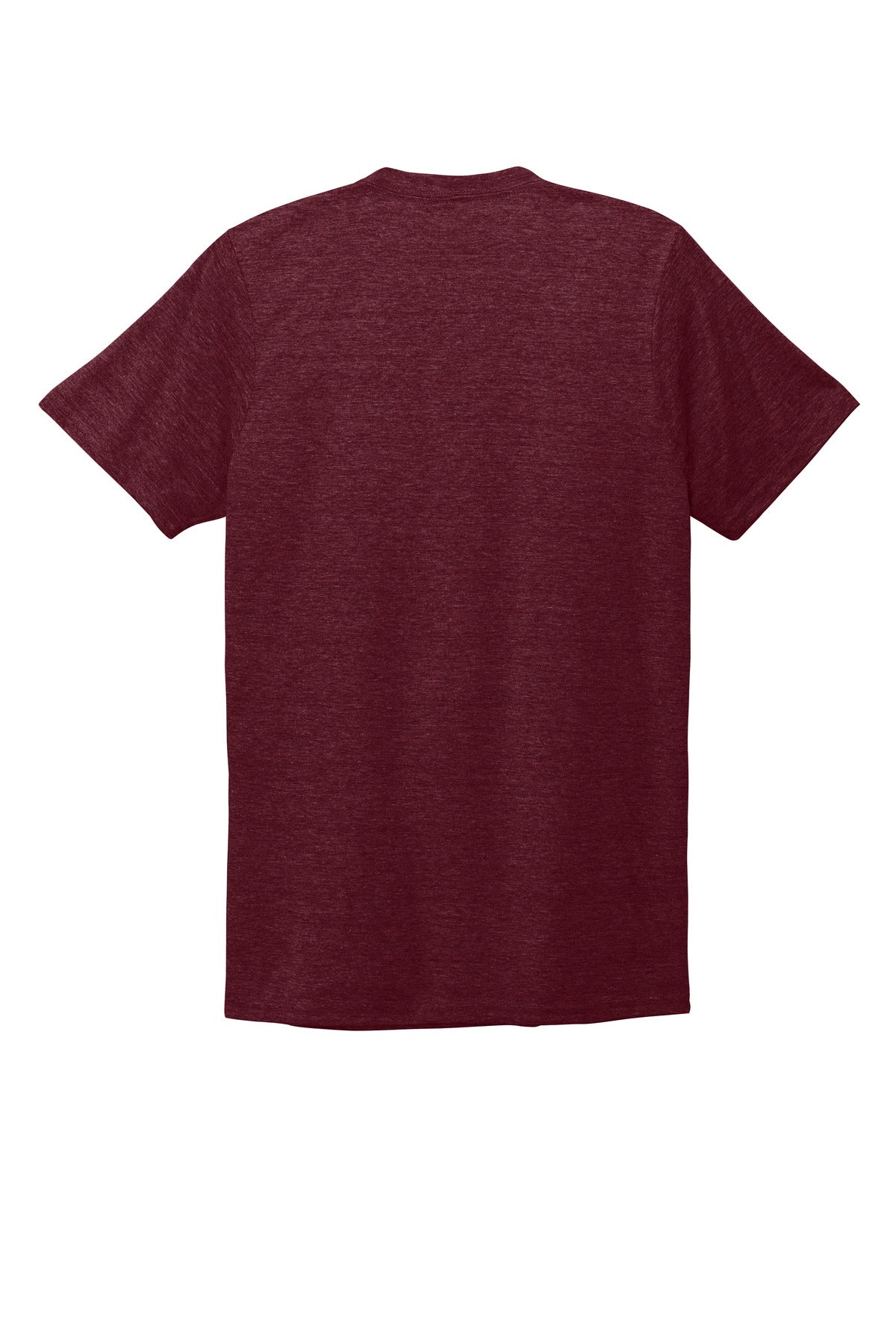Allmade Unisex Tri-Blend V-Neck Tee - Vino Red - flat back