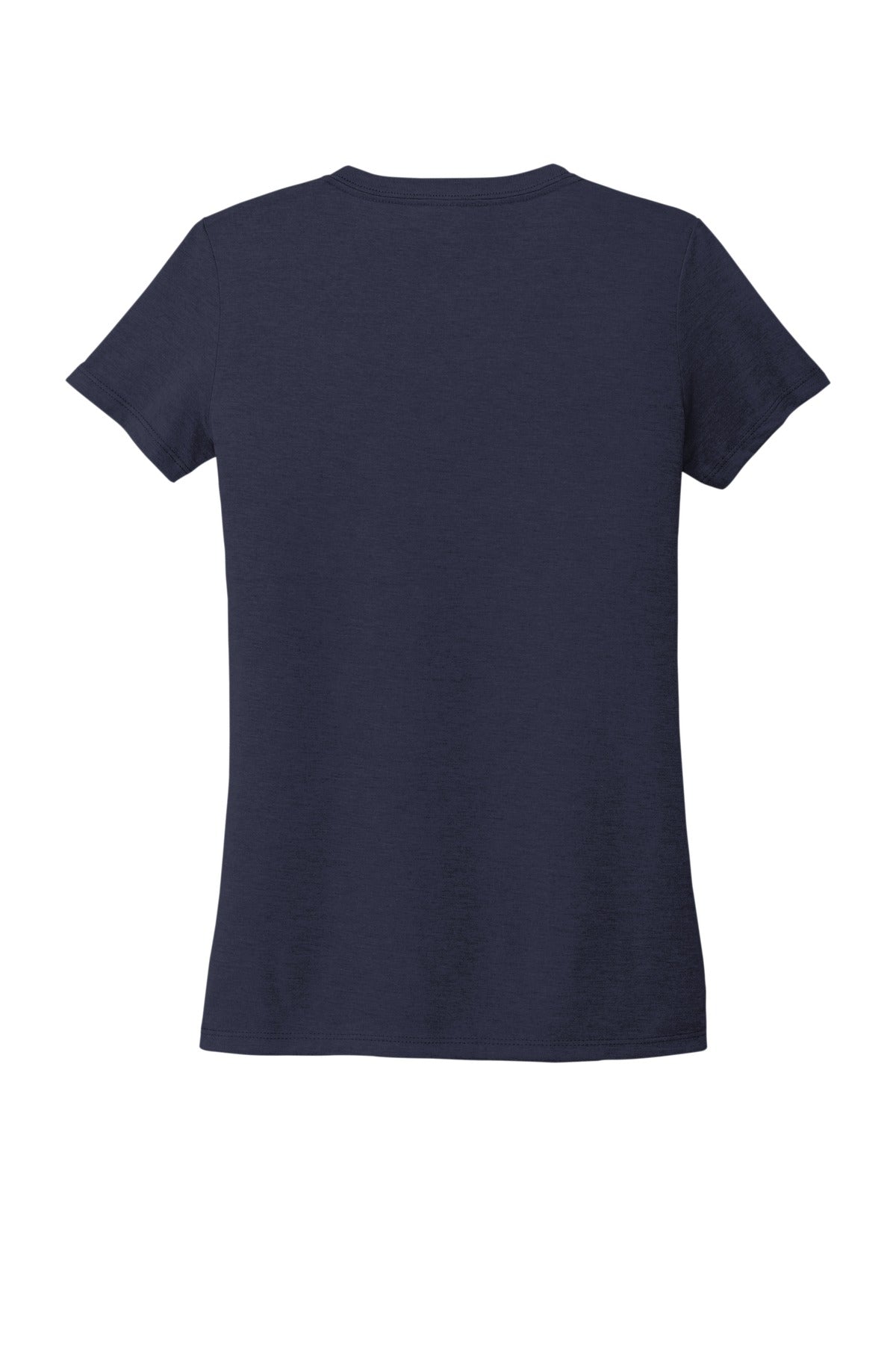 Allmade Women's Tri-Blend V-Neck Tee - Night Sky Navy - flat back