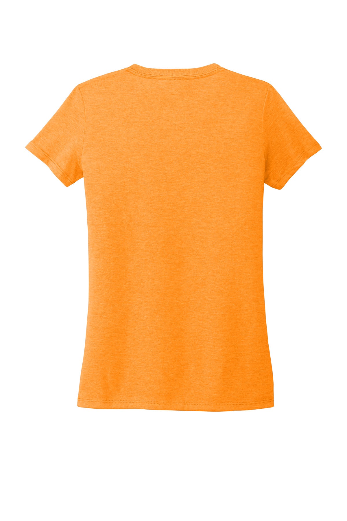 Allmade Women's Tri-Blend V-Neck Tee - Orange You Fancy - flat back