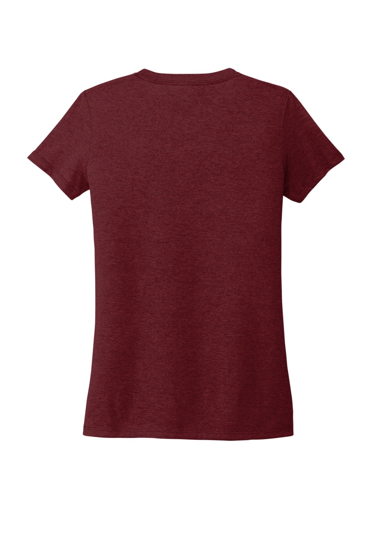 Allmade Women's Tri-Blend V-Neck Tee - Vino Red - flat back