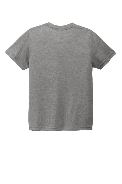 Allmade Youth Tri-Blend Tee - Aluminum Grey - flat back