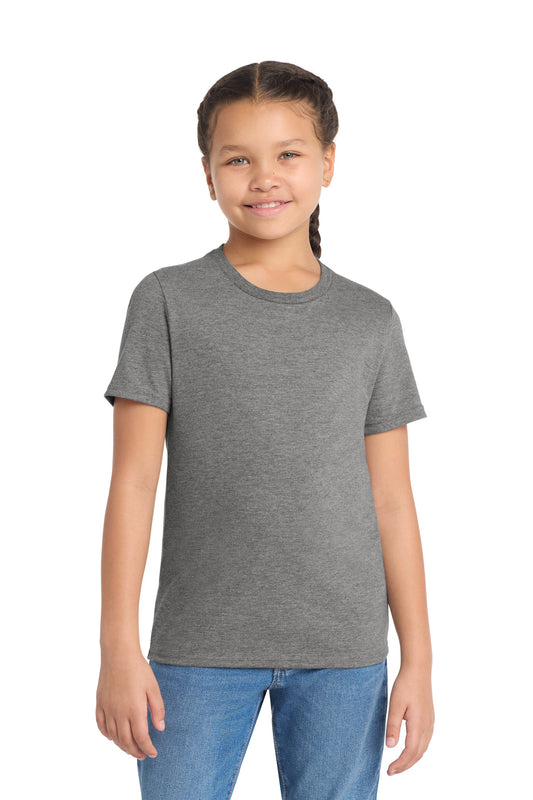 Allmade Youth Tri-Blend Tee - Aluminum Grey - front