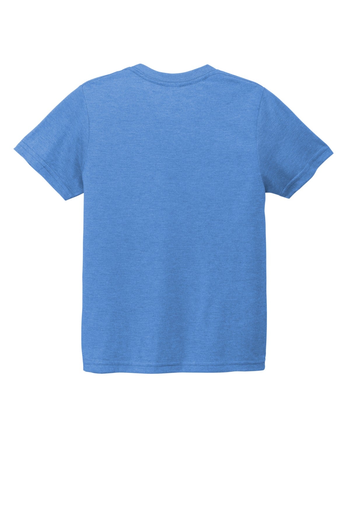 Allmade Youth Tri-Blend Tee - Azure Blue - flat back