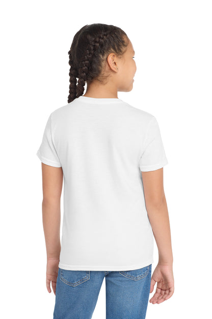 Allmade Youth Tri-Blend Tee - Bright White - back