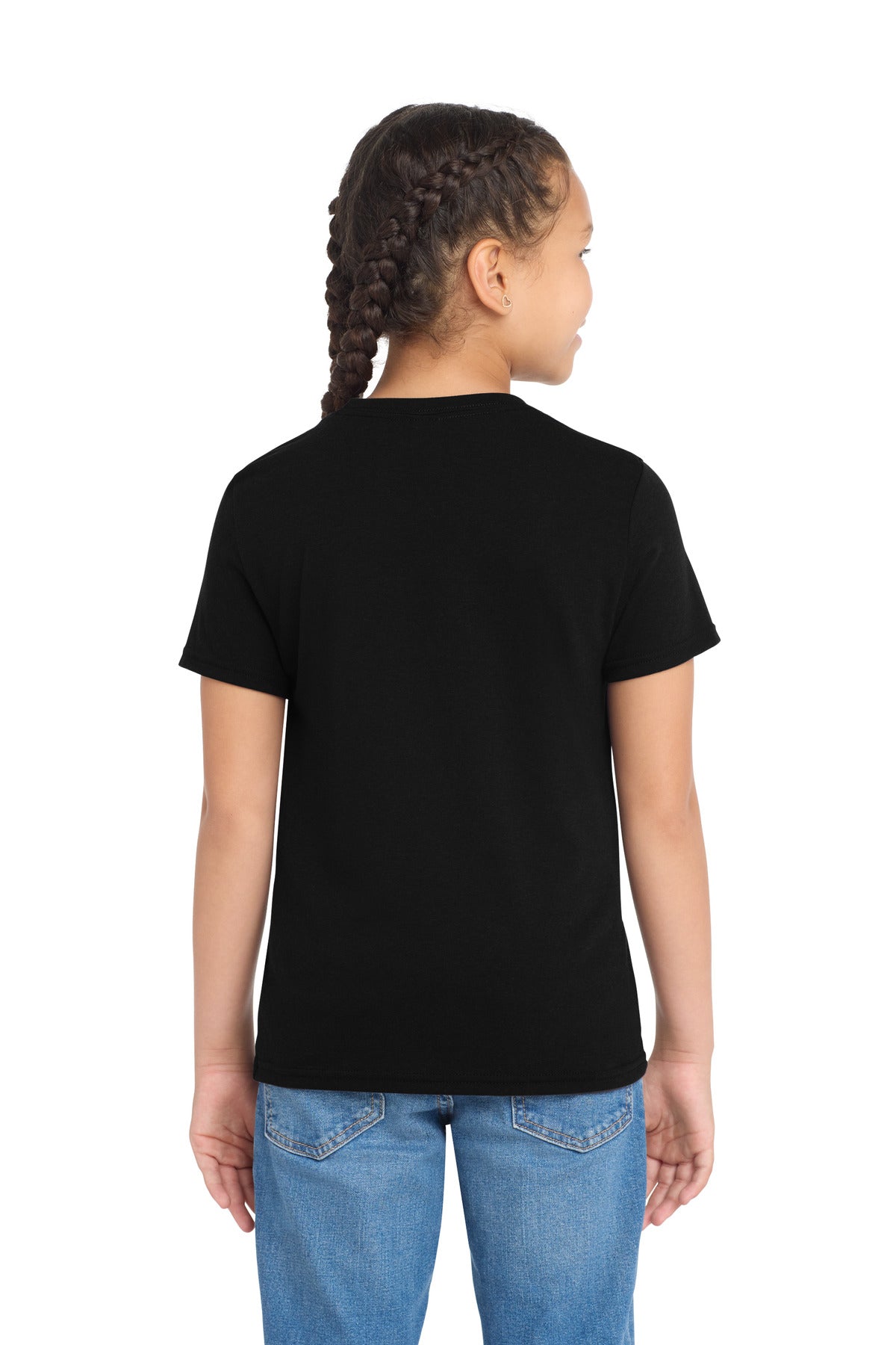 Allmade Youth Tri-Blend Tee - Deep Black - back