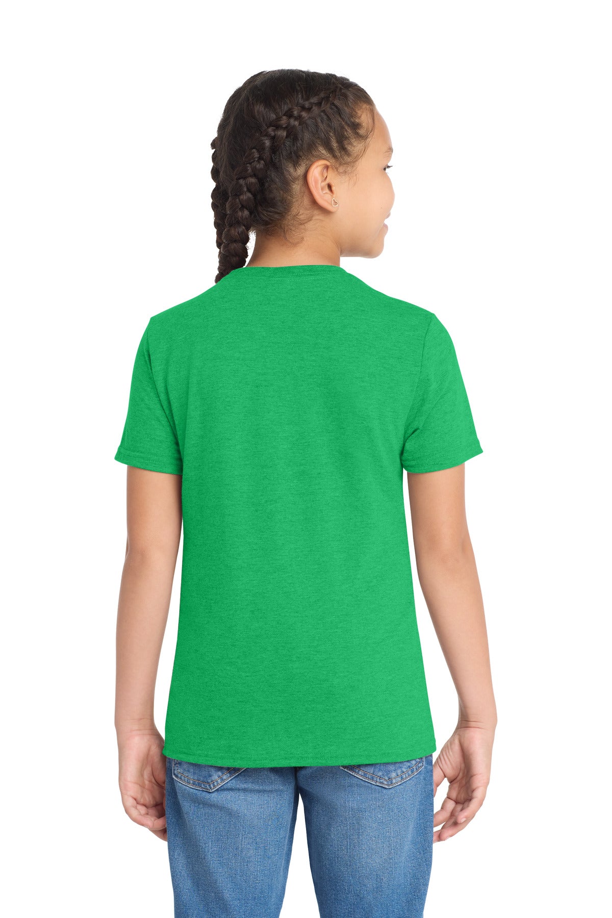 Allmade Youth Tri-Blend Tee - Enviro Green - back