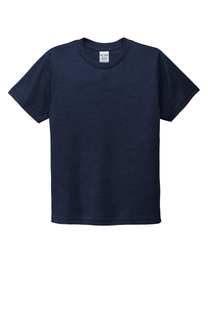 Allmade Youth Tri-Blend Tee - Night Sky Navy - flat front